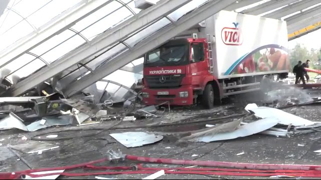 Explosion d'une station-essence à Kiev (Ukraine)