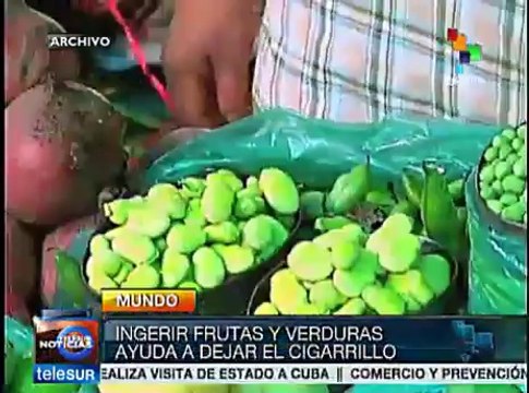 Comer frutas y verduras, uno de los remedios contra el tabaquismo