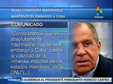 Condena Lavrov el bloqueo contra Cuba y las 