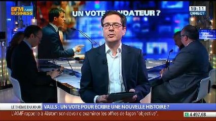 Manuel Valls: ce vote ne va-t-il pas écrire une nouvelle histoire ?, dans Les Décodeurs de l'éco - 29/04 1/5