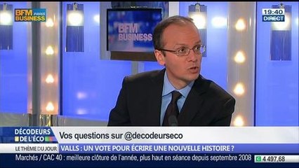 Manuel Valls: ce vote ne va-t-il pas écrire une nouvelle histoire ?, dans Les Décodeurs de l'éco - 29/04 2/5