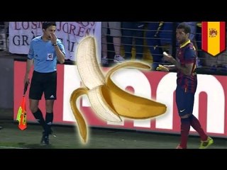 Dani Alves eats banana thrown by racist fan, support for Alves goes viral