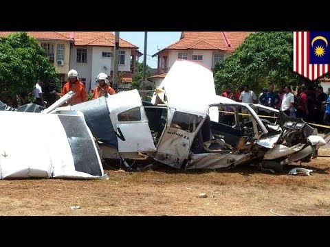 Plane crash: Single engine Piper Warrior falls from the sky inuring trainee pilot