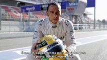 Lewis Hamilton e Nico Rosberg mostram um pouco mais sobre os capacetes do F1