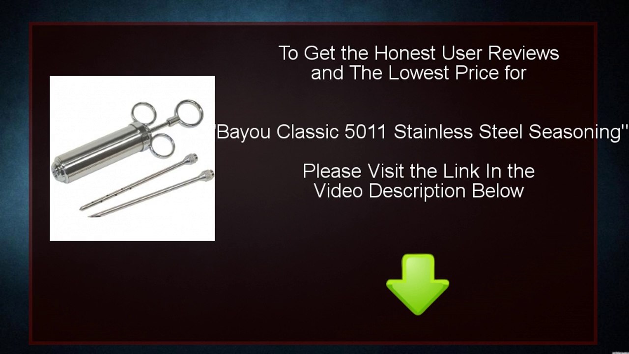 Buy Cheap Bayou Classic 5011 Stainless Steel Seasoning : Review And Discount