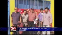 Choferes y cobradores denuncian ser explotados por la empresa Orión