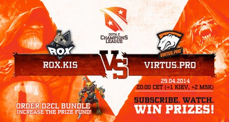 VirtusPro vs Rox.KIS  Game 1 - Dota 2 Champion´s League - Capitalist & Pimpmuckl