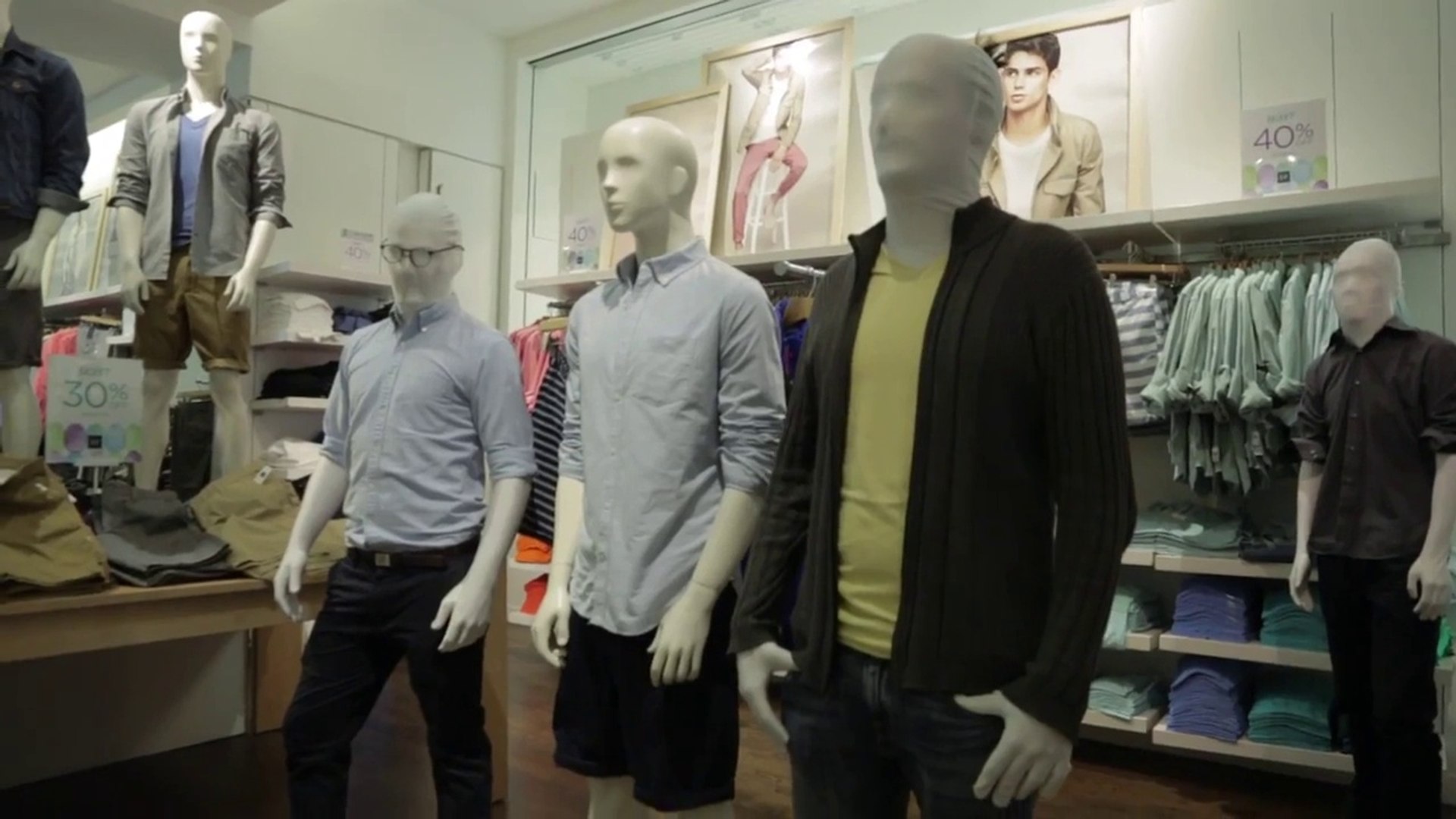 The Mannequin Mob Prank At The Gap In New York City Video Dailymotion