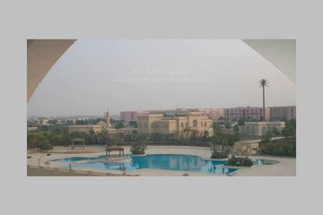 شقة تطل على حمام سباحة للإيجار بالمرحلة الخامسة مدينة الرحاب