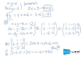 Ejemplo del teorema de Rouché en sistemas de ecuaciones