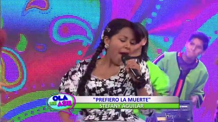 Stefany Aguilar interpretó su nuevo éxito musical 'Prefiero la muerte'