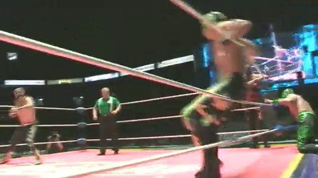 Hombre Bala Jr., Pegasso, Stigma vs Cancerbero, Raziel, Sangre Azteca