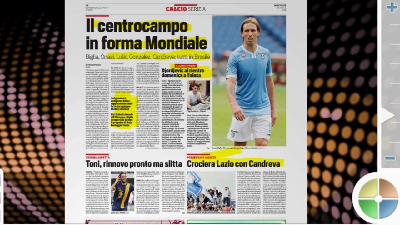 RASSEGNA STAMPA 30 APRILE CITTACELESTE.IT