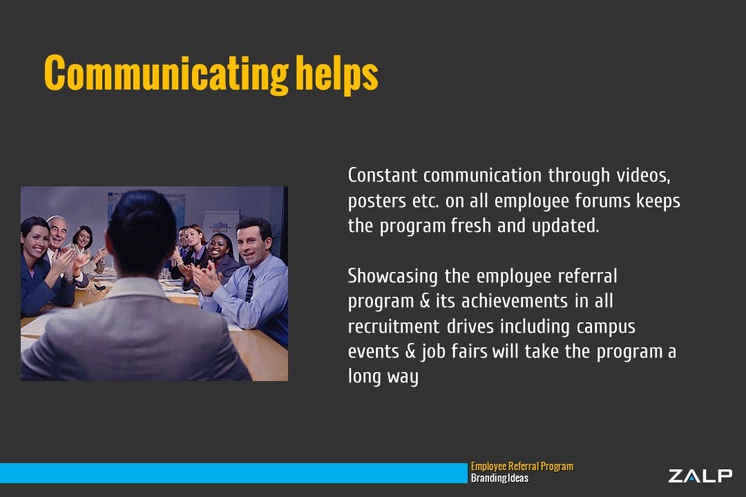 Employee Referral Program Branding Ideas: Zalp