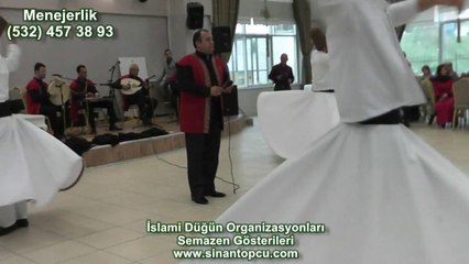 Sinan Topçu Kocaeli islami düğün organizasyonu programı, izmit ilahi grubu ve semazen ekibi izmit