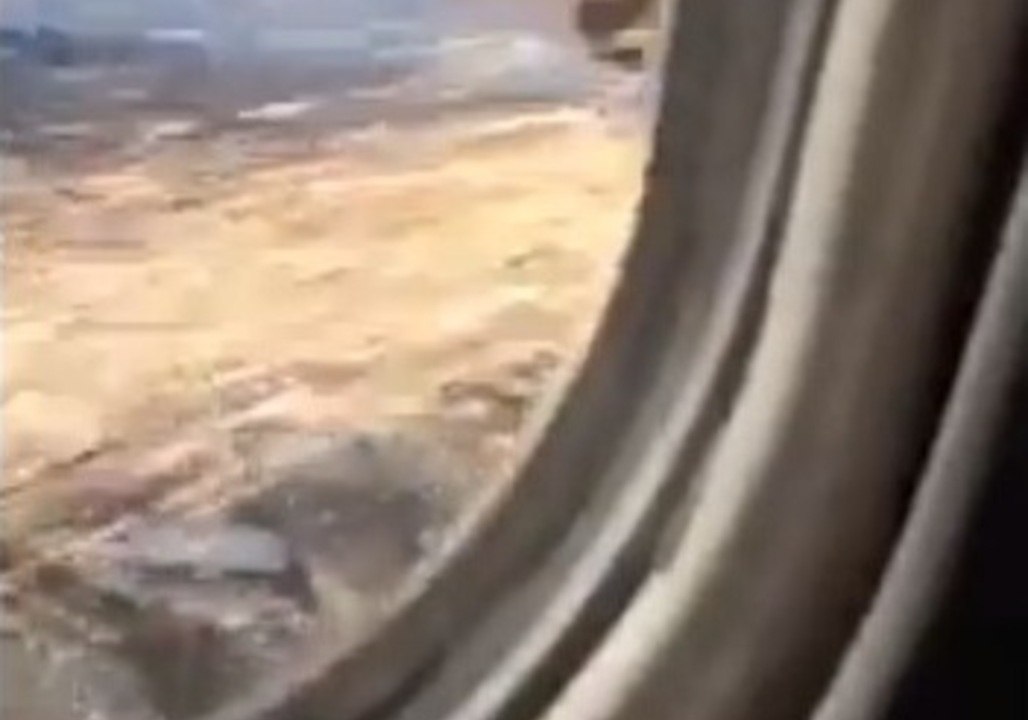 Plane Engine Catches Fire Near Perth