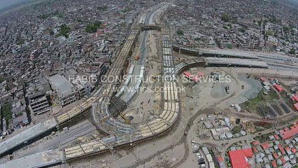 Azadi Chowk  Bridge Aerial 3D View