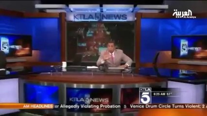 فيديو.. لحظات مرعبة لمذيعين أثناء هزة أرضية