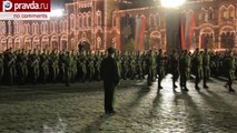 Ночная репетиция Парада Победы-2014 в Москве