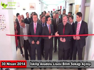 İskilip Anadolu Lisesi Bilim Sokağı Açılışı