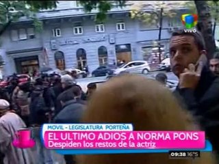 El último adiós a Norma Pons