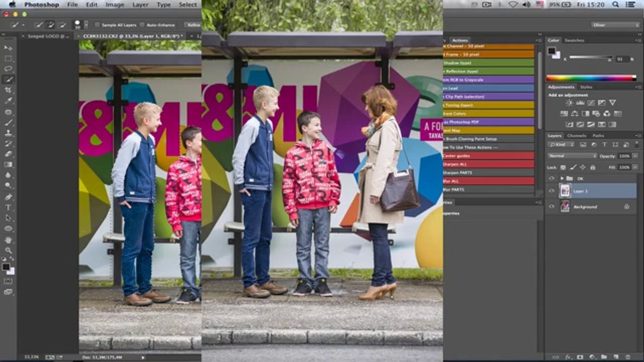 Bus Stop Photoshop prank