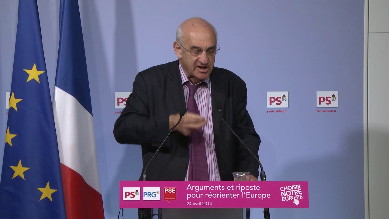 Henri Weber présente l'argumentaire «74 questions et réponses pour réorienter l'Europe»