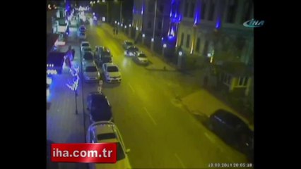 Samsun'da mobeselere yansımış kaza görüntüleri