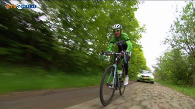 Bauke Mollema verkent parcours in Noord-Frankrijk - RTV Noord