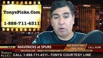 San Antonio Spurs vs. Dallas Mavericks Game 5 Odds Pick Prediction NBA Playoff Preview 4-30-2014