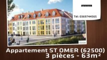 A vendre - appartement - ST OMER (62500) - 3 pièces - 63m²