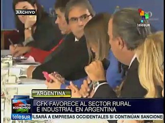 Anuncia presidenta de Argentina medidas para favorecer a productores