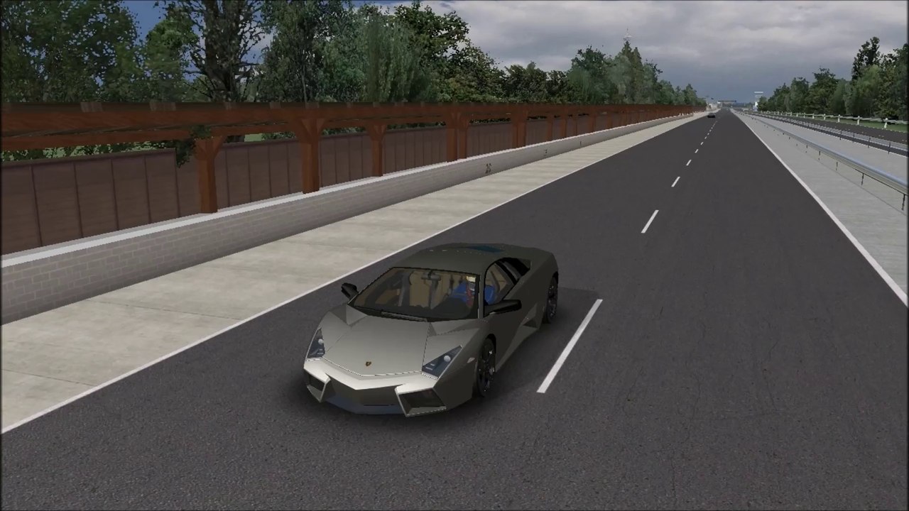 rFactor Long Road Race - Lamborghini vs Aston