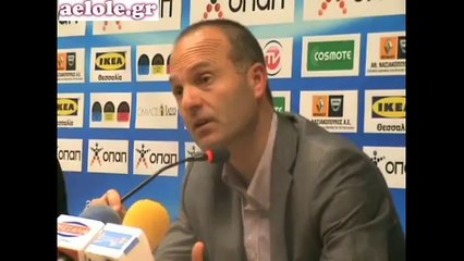 21η ΑΕΛ-Βέροια 2-2 2011-12 Δηλώσεις Ζιώγα aelole