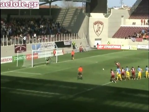21η ΑΕΛ-Βέροια 2-2 2011-12 Γκολ ΑΕΛ από aelole