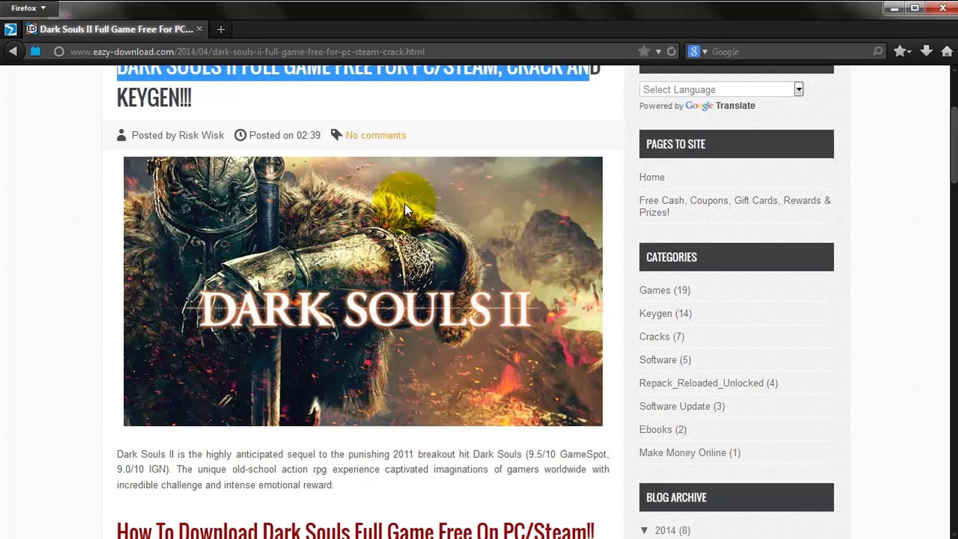 Dark Souls II - Download for PC Free