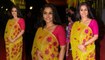 Bollywood Hot Big Bboobbss Girl Vidya Balan in Saree at Premiere of film Dulha Mil Gaya