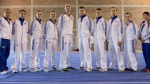 La sélection TAOLU de l'équipe de France de Wushu au Championnat d'Europe 2014