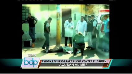 Congresistas exigen que MEF otorgue recursos para lucha contra delincuencia