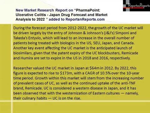Japan Ulcerative Colitis Market Forecast to 2022