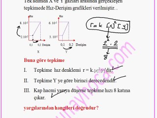 KİMYASAL TEPKİMELERDE HIZ 2