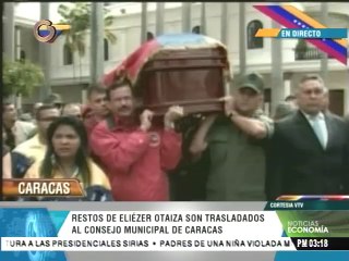 Inicia cortejo fúnebre de Eliézer Otaiza