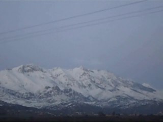 Djurdjura majestueux. جبل جرجرة مساء يوم شتوي