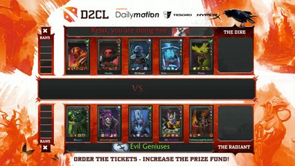 Evil Geniuses vs Relax Game 1 - Dota 2 Champions League - @DotaCapitalist & @ryuuboruzdota