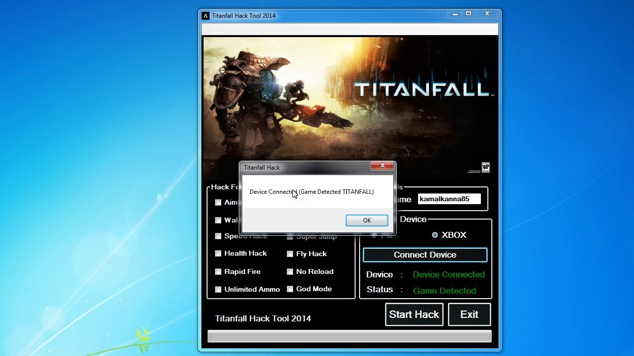 Télécharger pirater TitanFall Hack Tool [Cheats,Codes][Modbox][Wallhack,Aimbot,SpeedHack][XboxOne,PC,Xbox360]