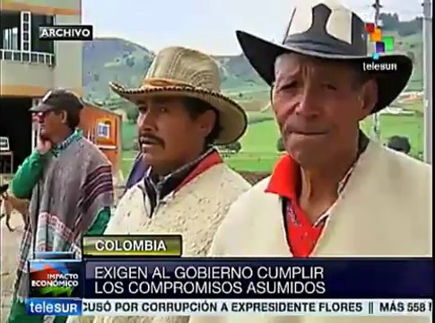 Paro agrario nacional colombiano cumple 3 días