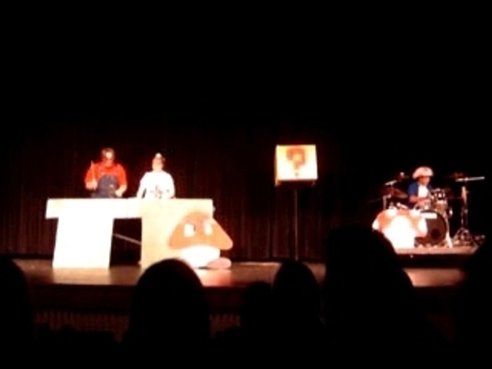 Mario en live au xylophone