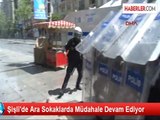 Şişli'de Göstericiler Mancınıkla Polise Saldırdı