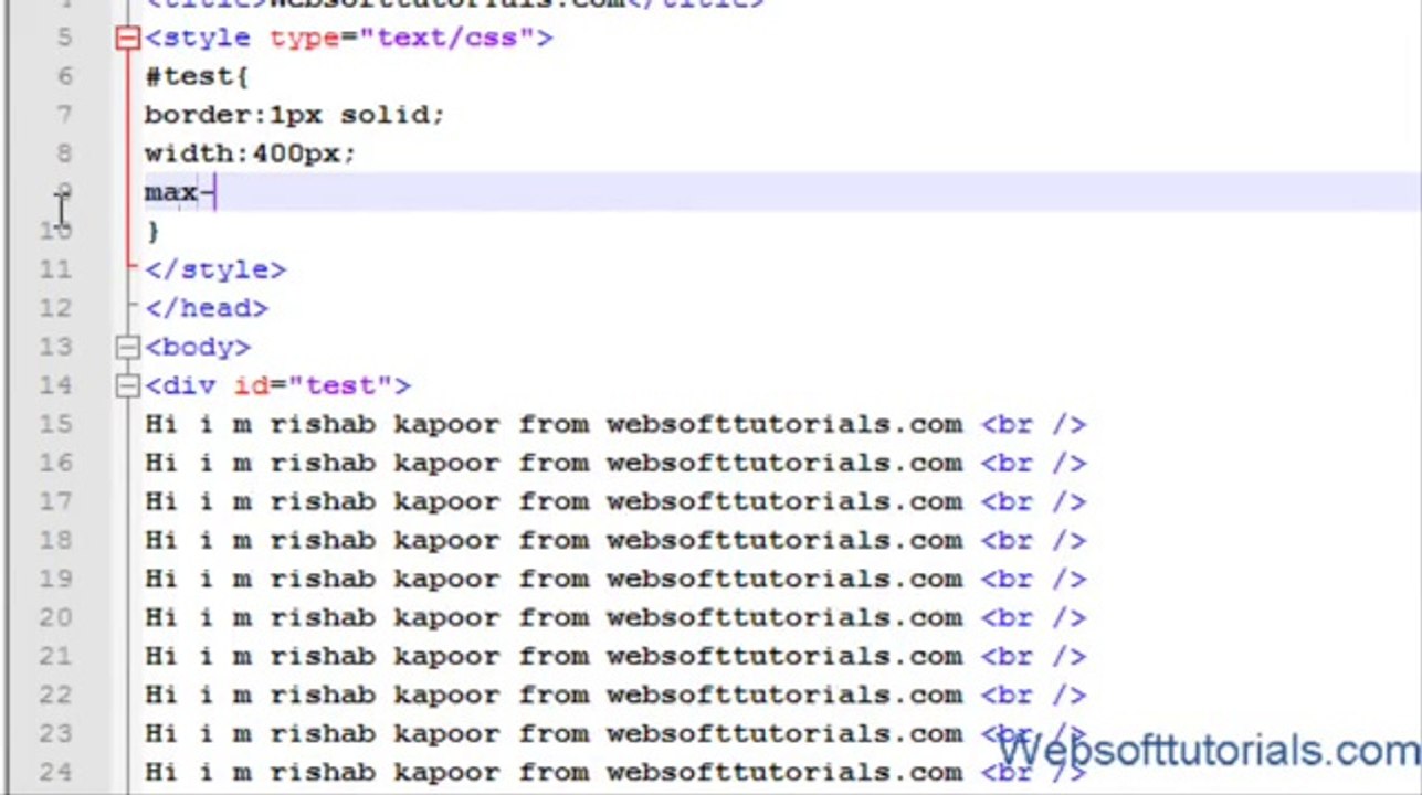 html and css in hindi _ urdu Tutorial - 26 - height, width, min-height, max-height in css