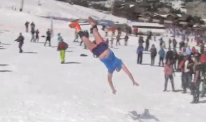 Hem Eğlenceli Hem Tehlikeli Aktivite: Pond Skim (1:03'e Dikkat) - 720p